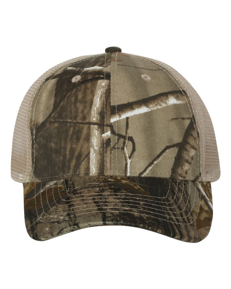 Kati Licensed Camo Mesh Back Cap. LC5M - Realtree AP/ Tan