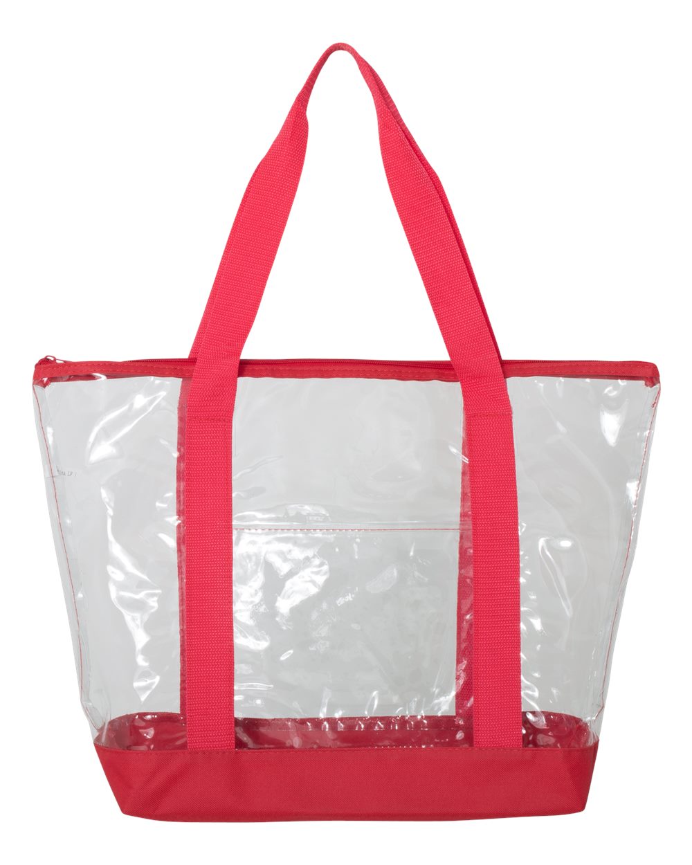 Liberty Bags Clear Boat Tote. 7009 - Red