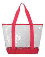 Liberty Bags Clear Boat Tote. 7009 - Red