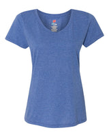 Hanes Women's Perfect-T Triblend V-Neck T-Shirt. 42VT - Royal Triblend