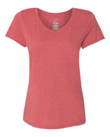Hanes Women's Perfect-T Triblend V-Neck T-Shirt. 42VT - Red Triblend