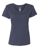 Hanes Women's Perfect-T Triblend V-Neck T-Shirt. 42VT - Navy Triblend