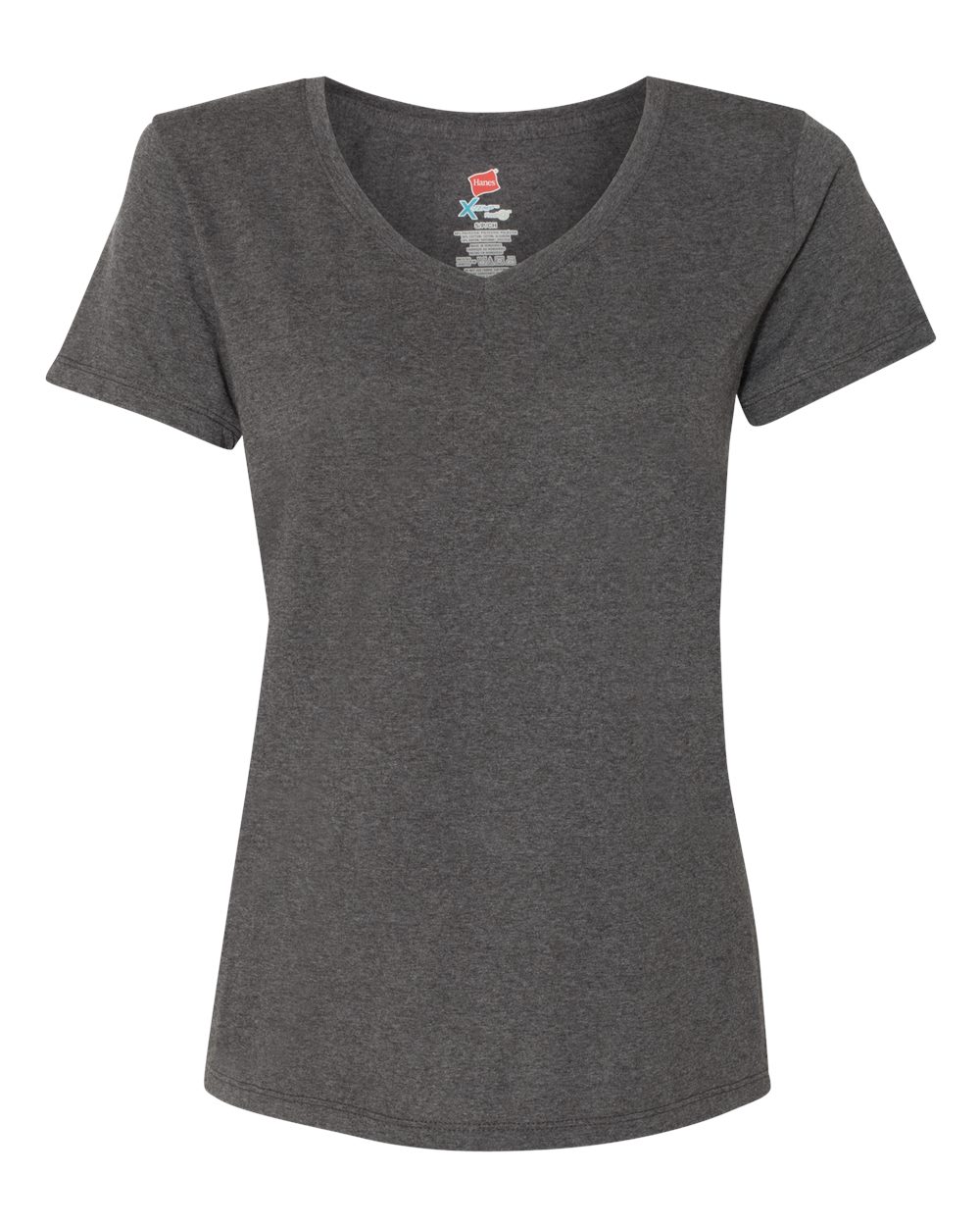 Hanes Women's Perfect-T Triblend V-Neck T-Shirt. 42VT - Slate Triblend