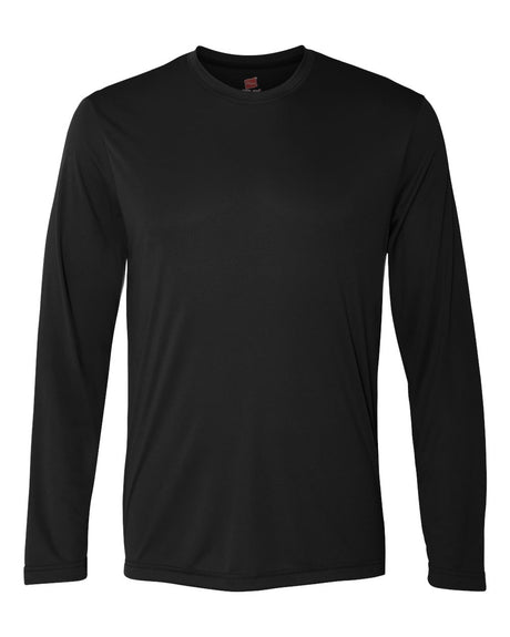 Hanes Unisex Cool DRI® Long Sleeve Performance T-Shirt. 482L - Black