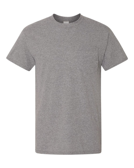 Gildan Unisex DryBlend® Pocket T-Shirt. 8300 - Graphite Heather