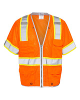 Kishigo Unisex Premium Brilliant Series® Heavy Duty Class 3 Vest. 1550-1551 - Orange