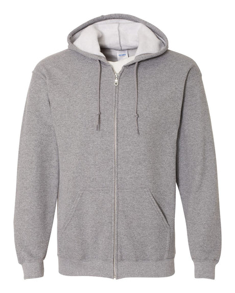 Gildan Unisex Heavy Blend™ Full-Zip Hooded Sweatshirt. 18600 - Graphite Heather