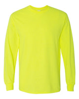 Gildan Unisex Heavy Cotton™ Long Sleeve T-Shirt. 5400 - Safety Green