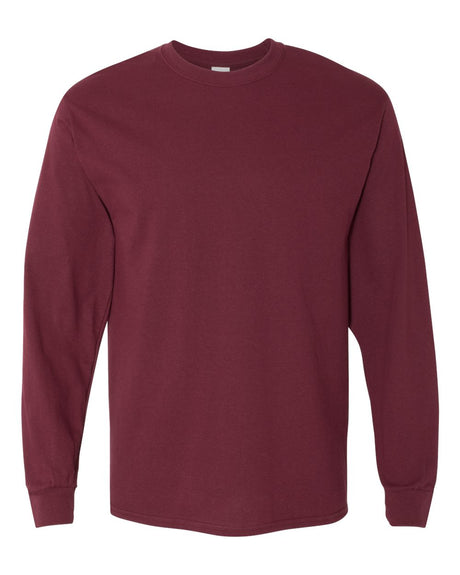 Gildan Unisex Heavy Cotton™ Long Sleeve T-Shirt. 5400 - Maroon