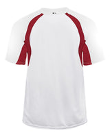 Badger Youth B-Core Hook T-Shirt. 2144 - White/ Red