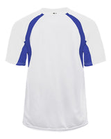 Badger Youth B-Core Hook T-Shirt. 2144 - White/ Royal
