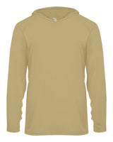 Badger Youth B-Core Hooded Long Sleeve T-Shirt. 2105 - Vegas Gold
