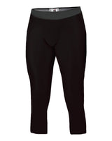 Badger Youth Compression Calf-Length Tights. 2611 - Black