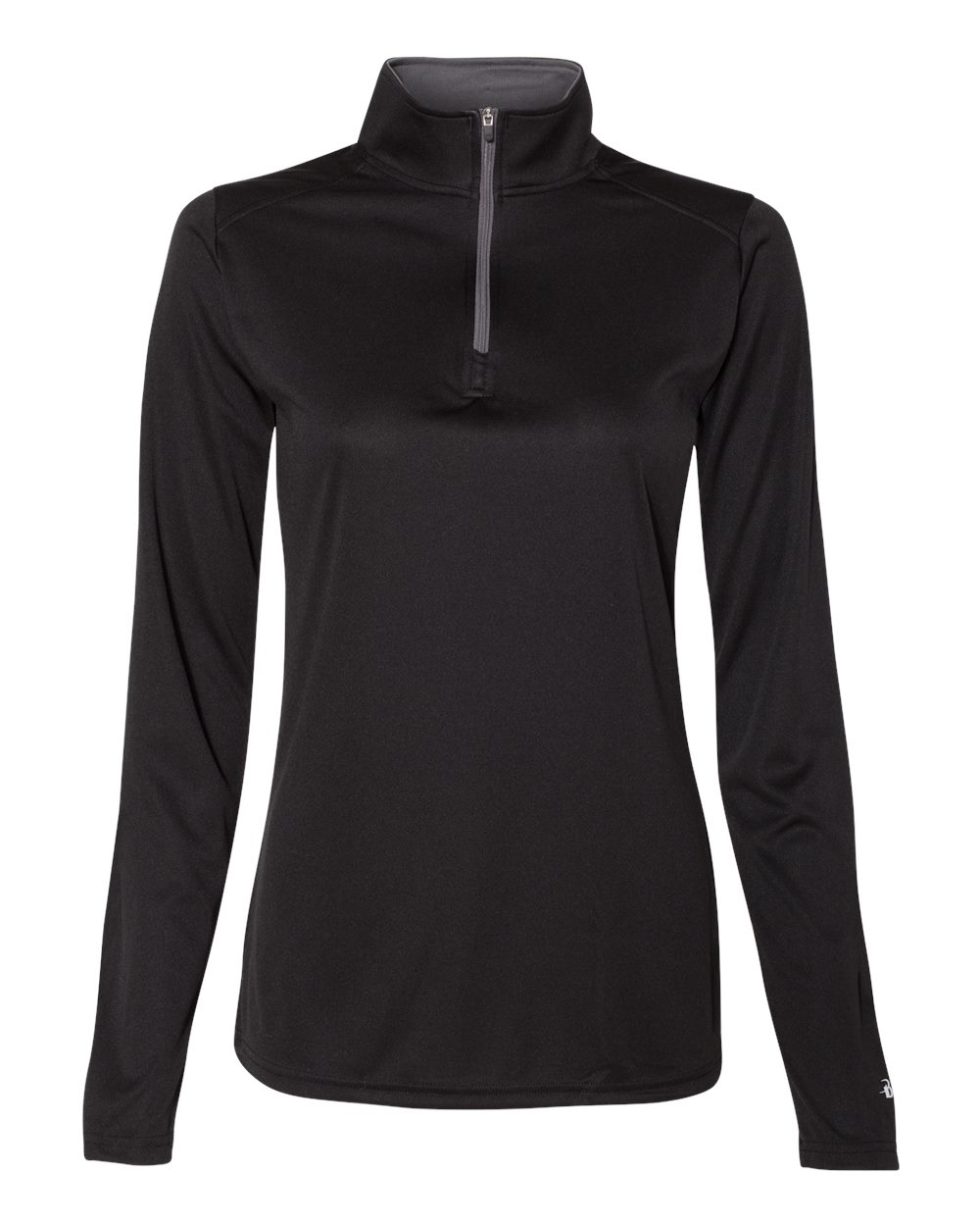 Badger Women’s B-Core Quarter-Zip Pullover. 4103 - Black/ Graphite