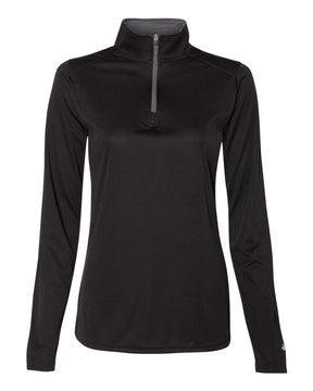 Badger Women’s B-Core Quarter-Zip Pullover. 4103 - Black/ Graphite