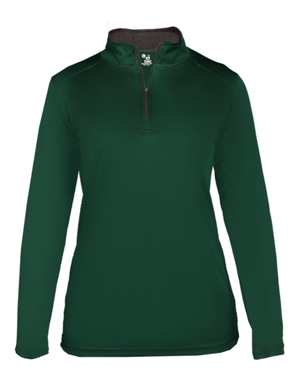 Badger Women’s B-Core Quarter-Zip Pullover. 4103 - Forest/ Graphite