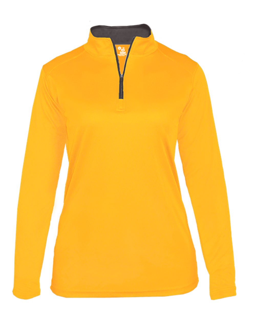 Badger Women’s B-Core Quarter-Zip Pullover. 4103 - Gold/ Graphite