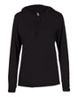 Badger Women's B-Core Hooded Long Sleeve T-Shirt. 4165 - Black