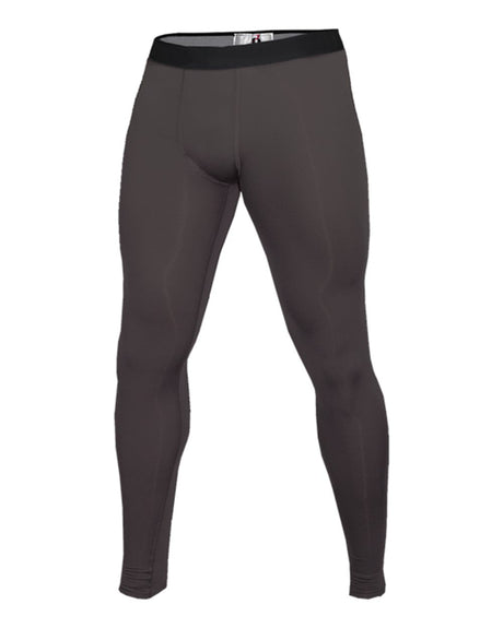 Badger Men's Compression Full-Length Tights. 4610 - Graphite