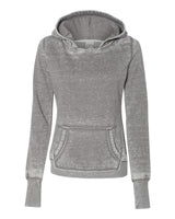 J. America Women's Zen Fleece Hooded Sweatshirt. 8912 - Cement