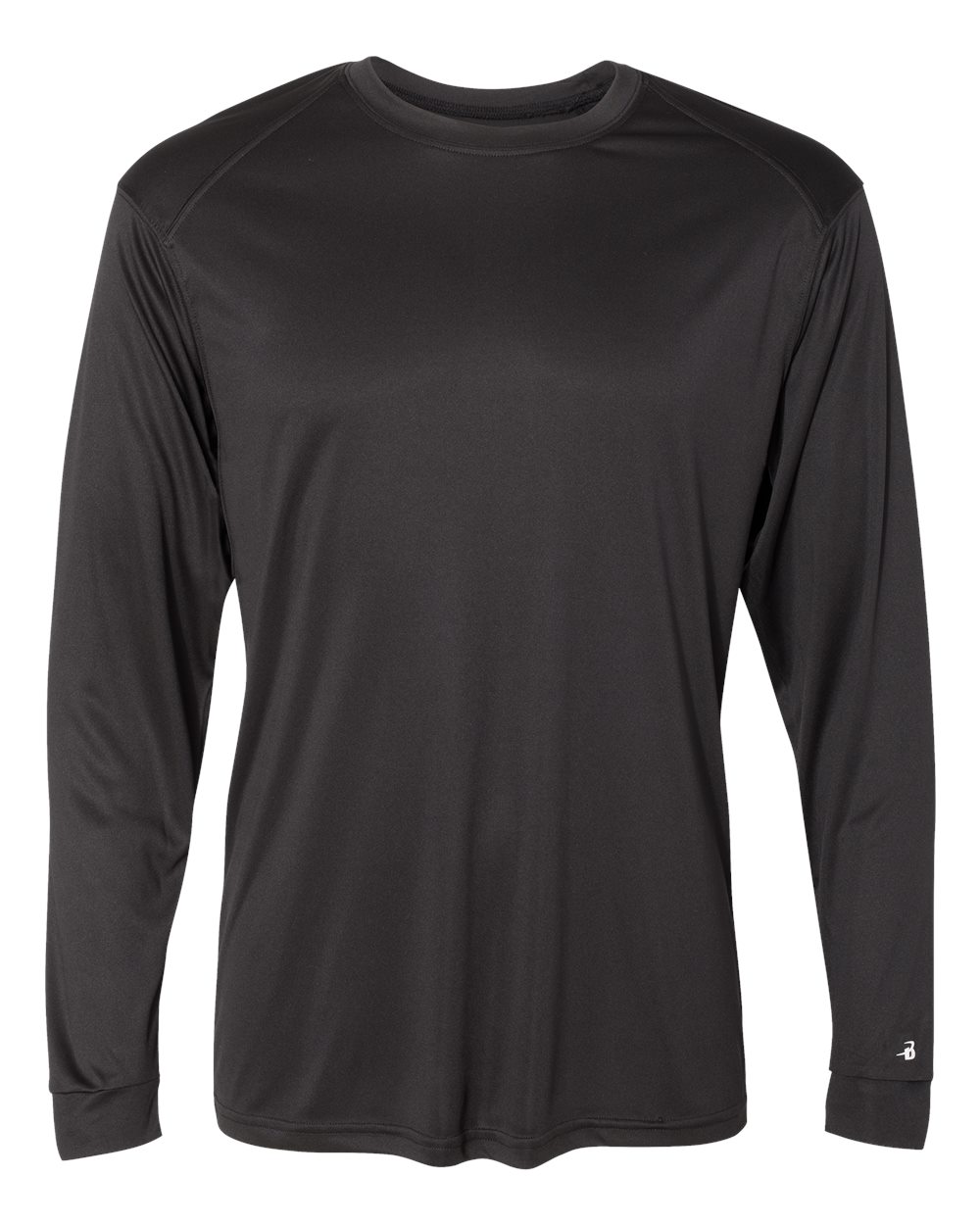 Badger Men's Ultimate SoftLock™ Long Sleeve T-Shirt. 4004 - Black