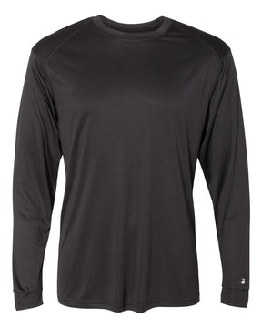 Badger Men's Ultimate SoftLock™ Long Sleeve T-Shirt. 4004 - Black