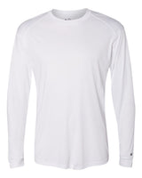 Badger Men's Ultimate SoftLock™ Long Sleeve T-Shirt. 4004 - White