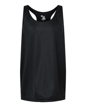 Badger Girls’ B-Core Racerback Tank Top. 2166 - Black
