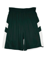 Alleson Athletic Youth B-Pivot Reverisble Shorts. 2266 - Forest/ White
