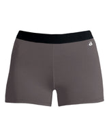 Badger Girls' Pro-Compression Shorts. 2629 - Graphite
