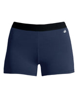 Badger Girls' Pro-Compression Shorts. 2629 - Navy