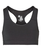 Badger Girls' B-Sport Bra Top. 2636 - Black
