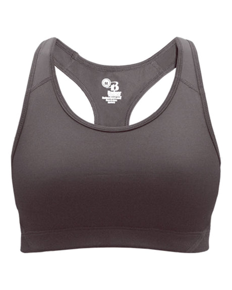 Badger Girls' B-Sport Bra Top. 2636 - Graphite