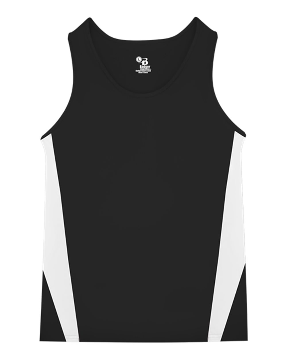 Alleson Athletic Youth Stride Singlet. 2667 - Black/ White