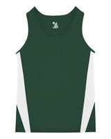 Alleson Athletic Youth Stride Singlet. 2667 - Forest/ White