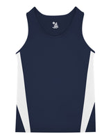 Alleson Athletic Youth Stride Singlet. 2667 - Navy/ White