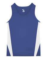 Alleson Athletic Youth Stride Singlet. 2667 - Royal/ White