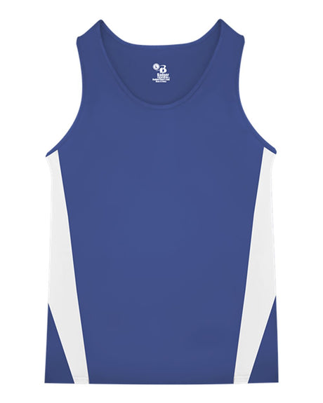 Alleson Athletic Youth Stride Singlet. 2667 - Royal/ White