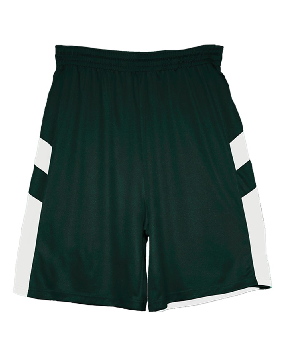 Alleson Athletic Men's B-Pivot Rev. Shorts. 7266 - Forest/ White