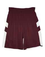 Alleson Athletic Men's B-Pivot Rev. Shorts. 7266 - Maroon/ White