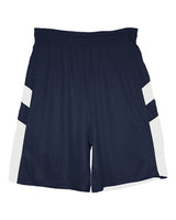 Alleson Athletic Men's B-Pivot Rev. Shorts. 7266 - Navy/ White