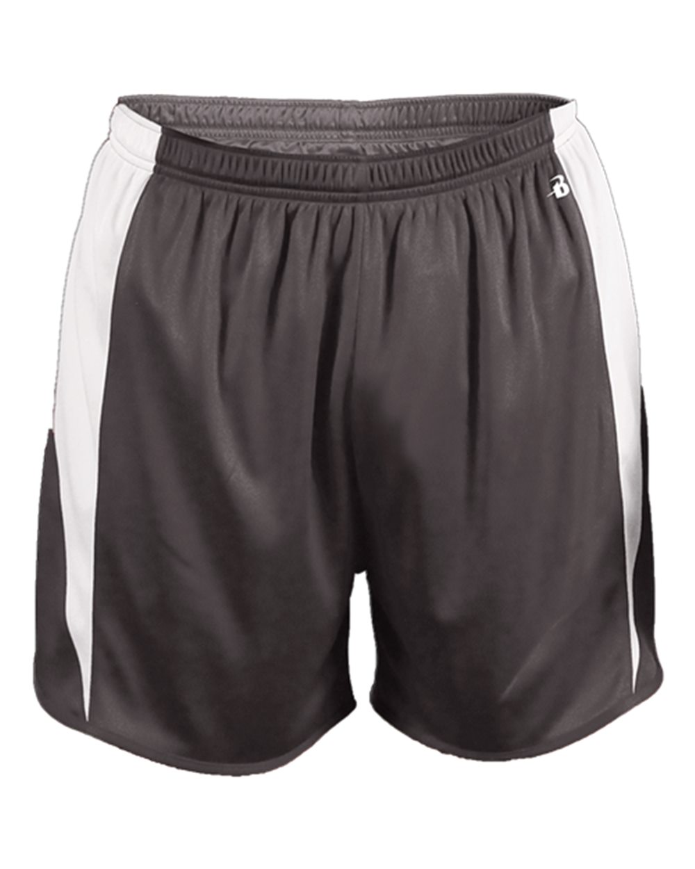 Alleson Athletic Men's Stride Shorts. 7273 - Graphite/ White