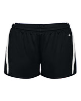 Alleson Athletic Women's Stride Shorts. 7274 - Black/ White