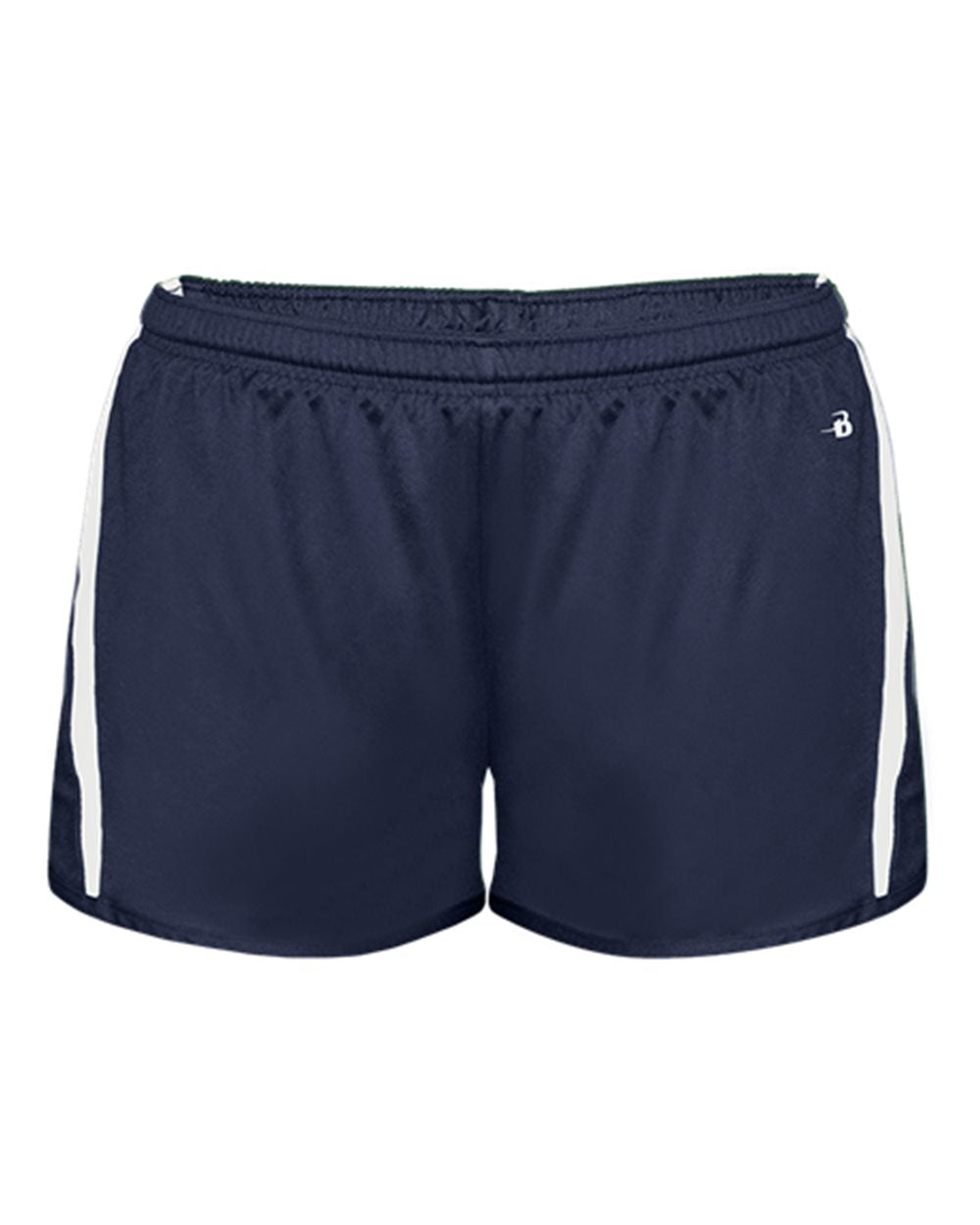 Alleson Athletic Women's Stride Shorts. 7274 - Navy/ White