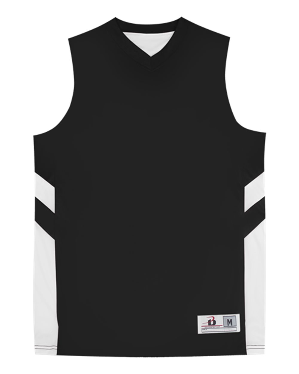 Alleson Athletic Men's B-Pivot Rev Tank Top. 8566 - Black/ White