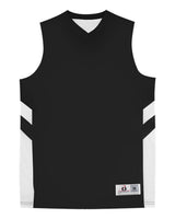 Alleson Athletic Men's B-Pivot Rev Tank Top. 8566 - Black/ White