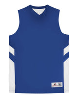 Alleson Athletic Men's B-Pivot Rev Tank Top. 8566 - Royal/ White
