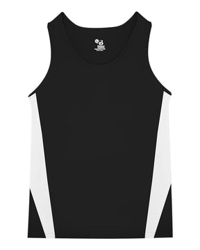 Alleson Athletic Men's Stride Singlet. 8667 - Black/ White