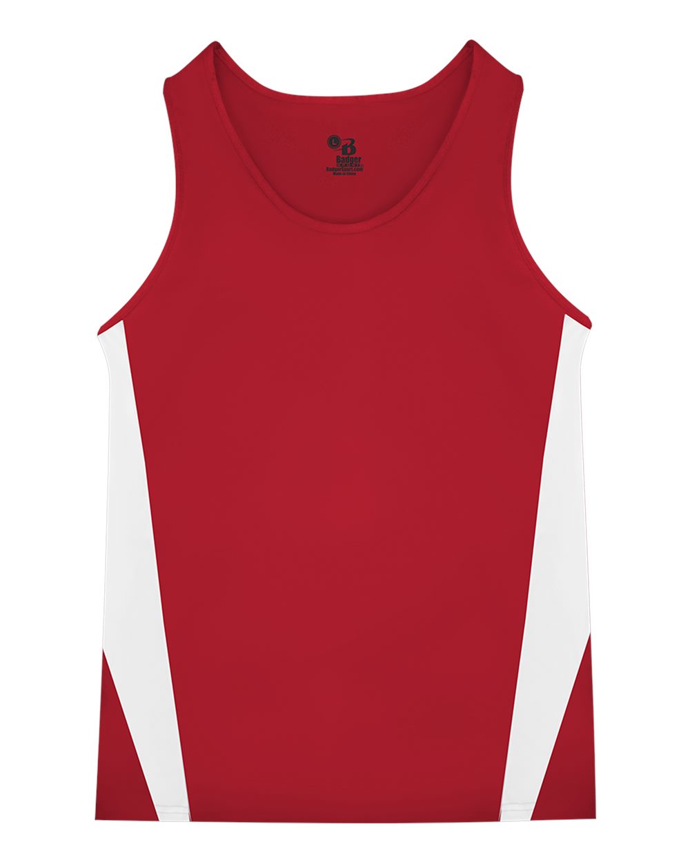 Alleson Athletic Men's Stride Singlet. 8667 - Red/ White