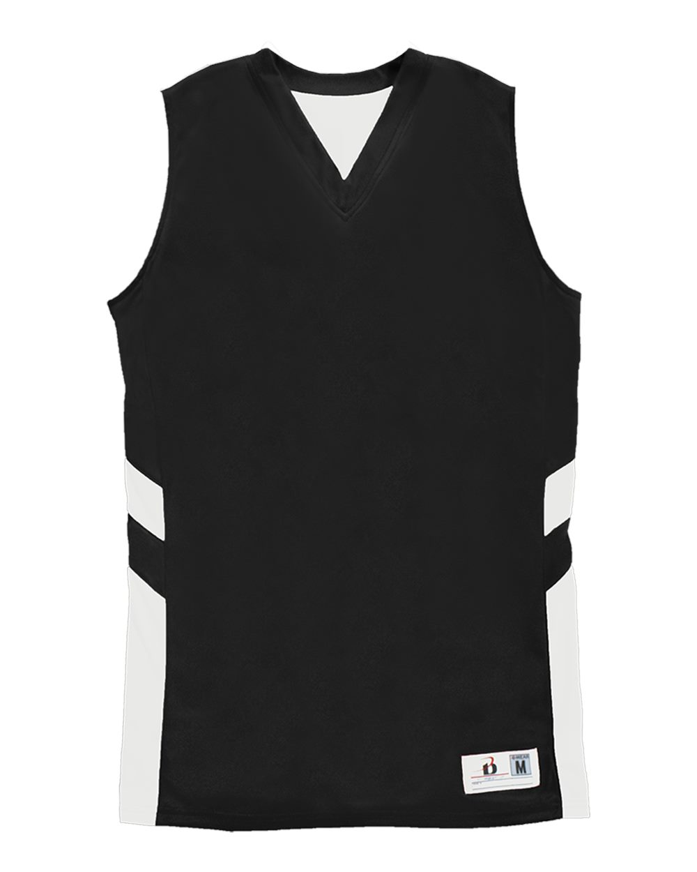 Alleson Athletic Women's B-Pivot Reversible Tank Top. 8966 - Black/ White